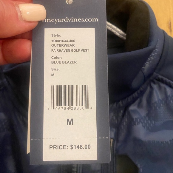 Vineyard Vines Women’s Blue Fairhaven Vest Outerwear New medium, damaged zipper - Picture 8 of 13
